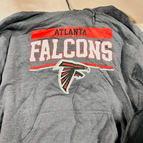 NEW Campus Colors Atlanta Falcons Game Day Hoodie Sweatshirt Gray Mens Size M - Picture 2 of 6